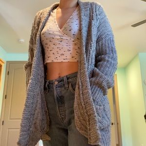 Grey cardigan